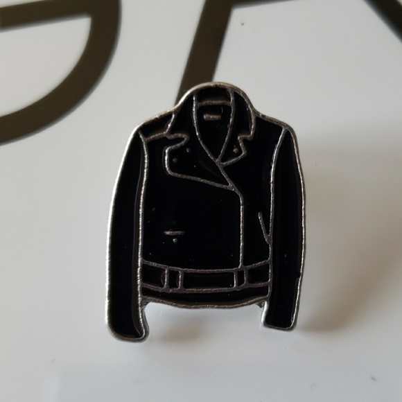 Jewelry - Leather Rock & Roll Enamel Pin